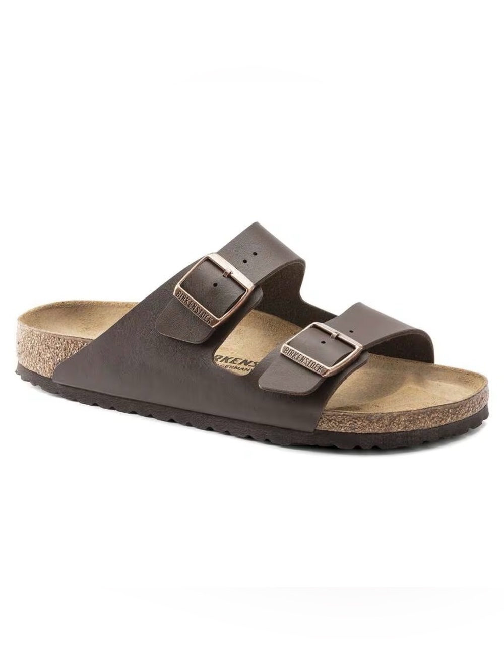 Birkenstock 🔥 Arizona Birko-Flor Brown Leather Sandals Slides Men’s Sz 43 10 NEW - Picture 11 of 12